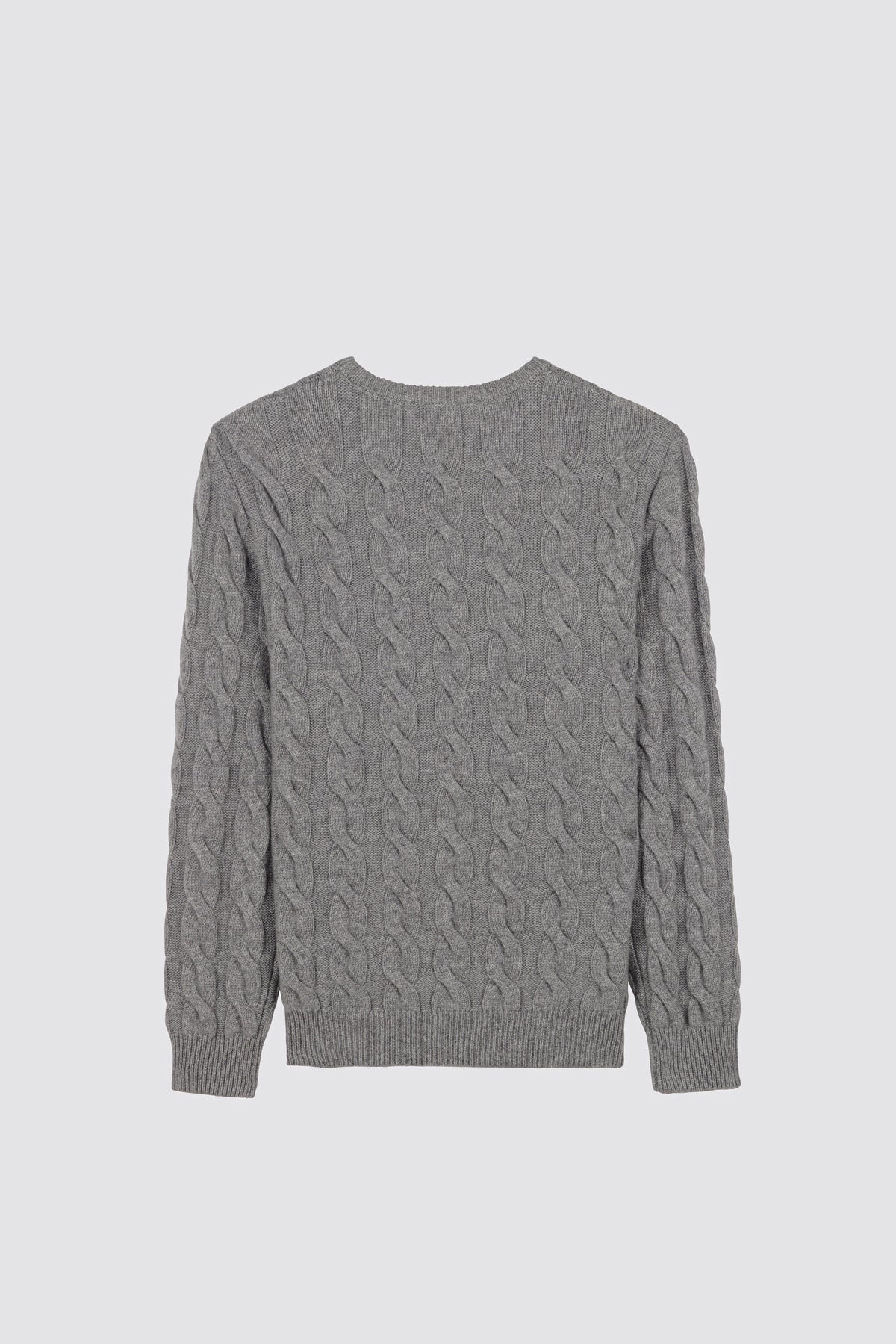 Maglione in maglia a trecce Anemone Grigio scuro