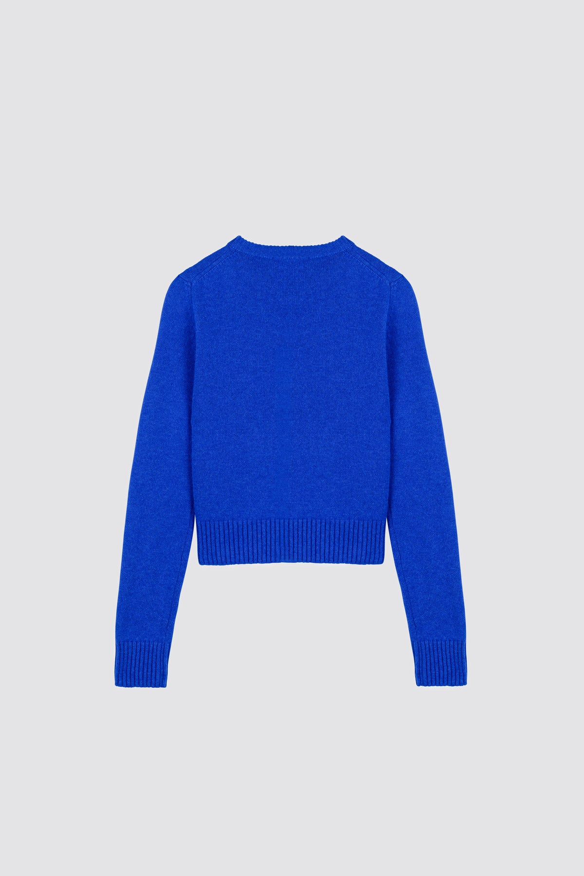 High ribbed sweater Dalia Electric Blue