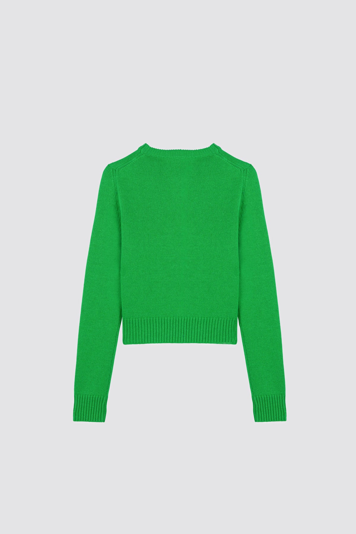 High ribbed sweater Dalia Electric Green