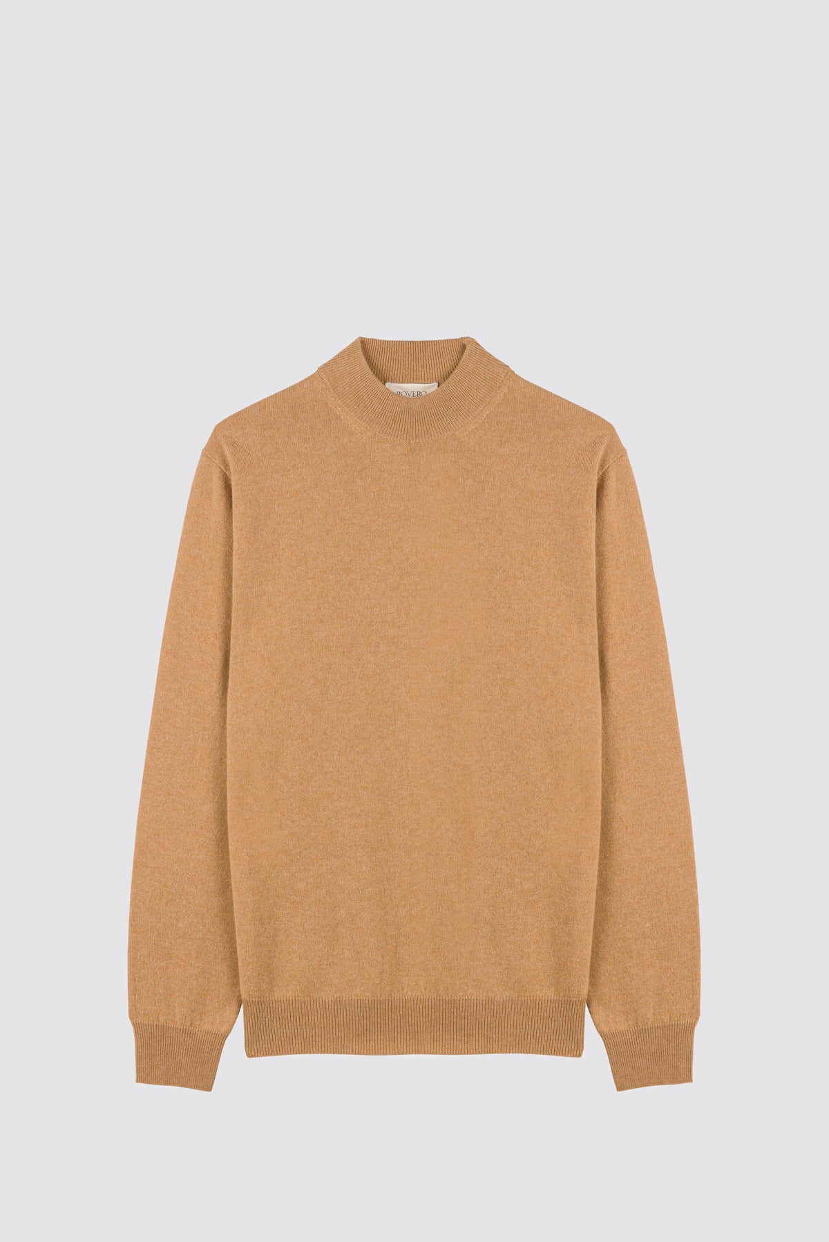 Maglione a collo alto Lupino Cammello