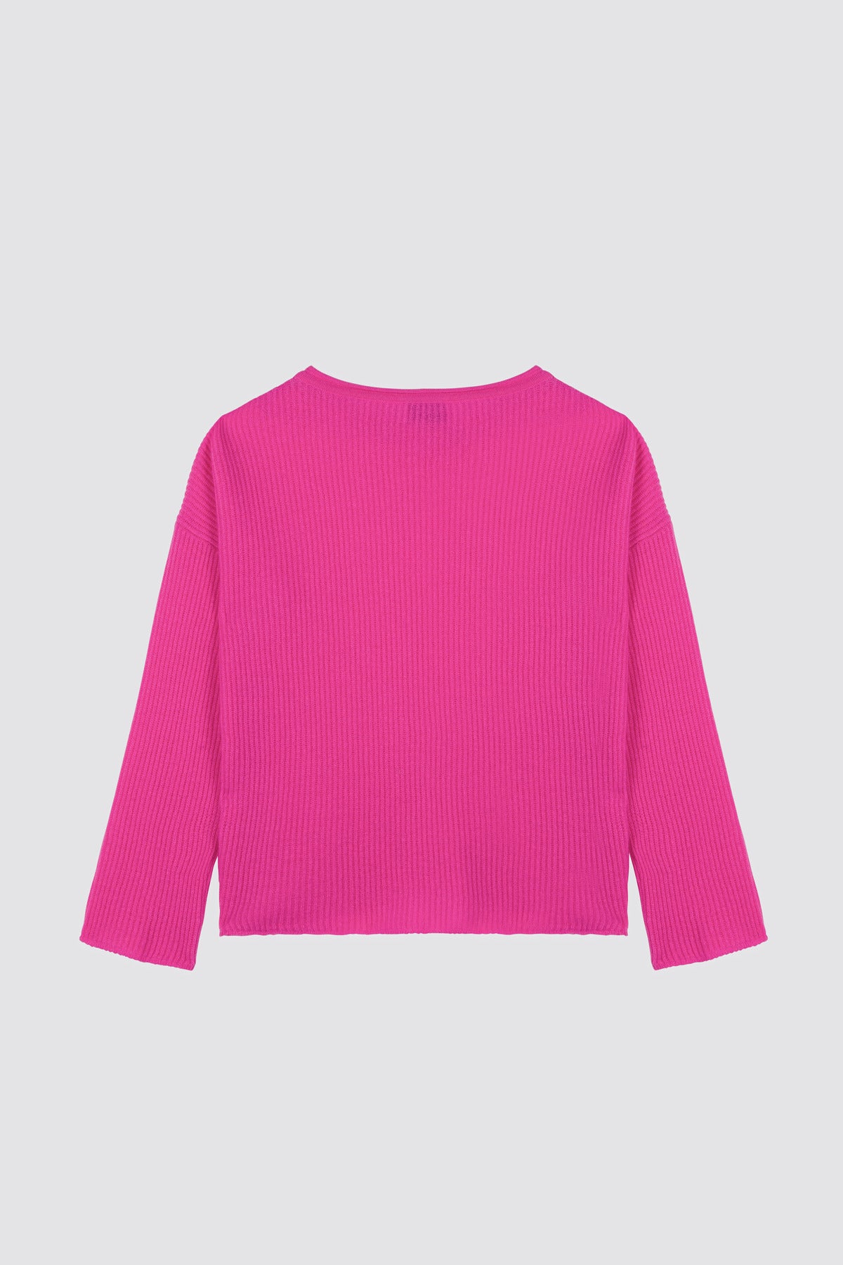 Maglione lavorato a maglia popcorn traforato Olea Barbie Rosa