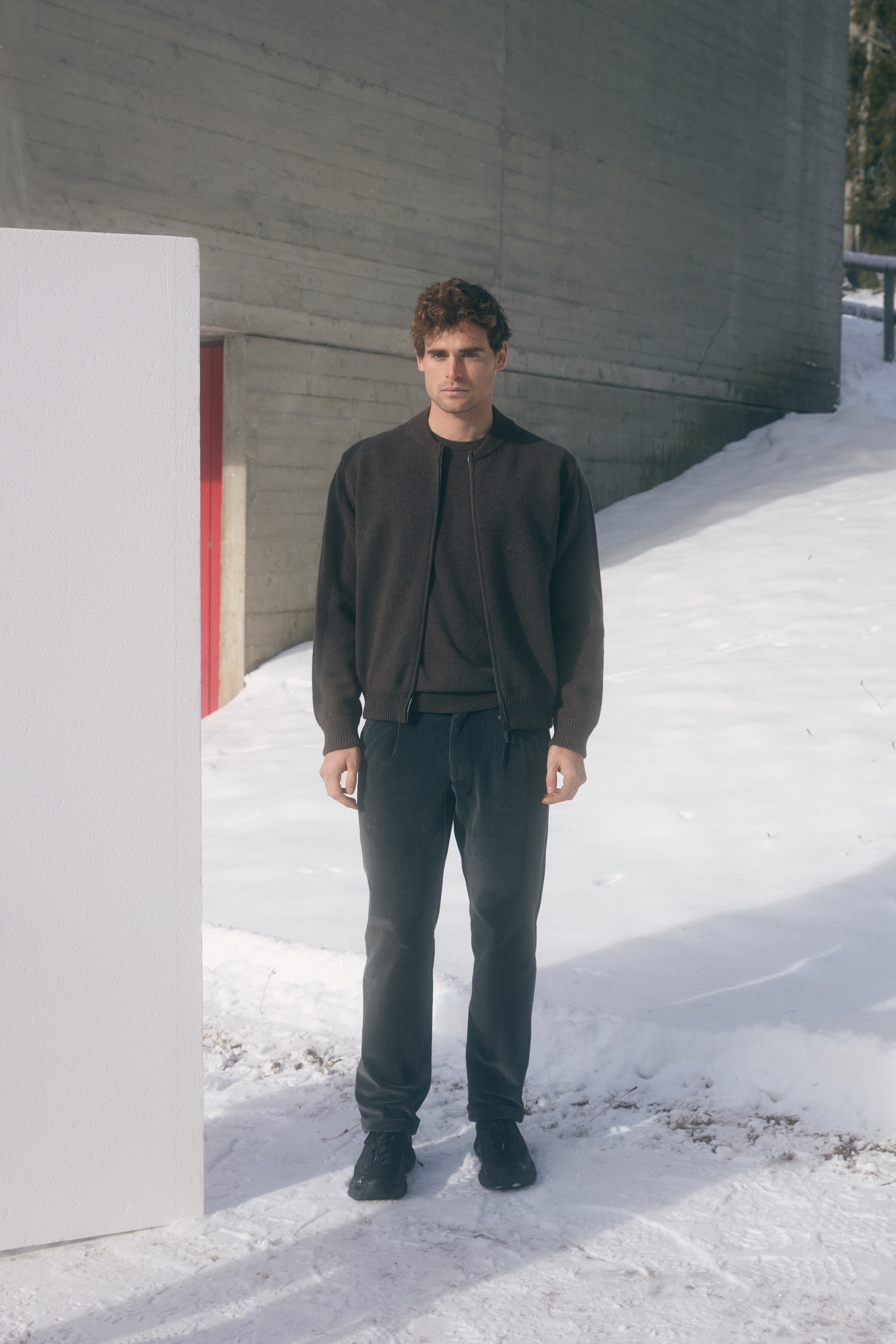 Maglione girocollo Loto Marrone Scuro