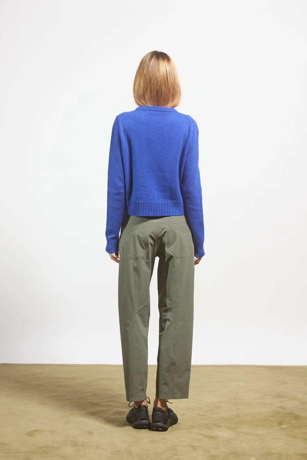 High ribbed sweater Dalia Electric Blue