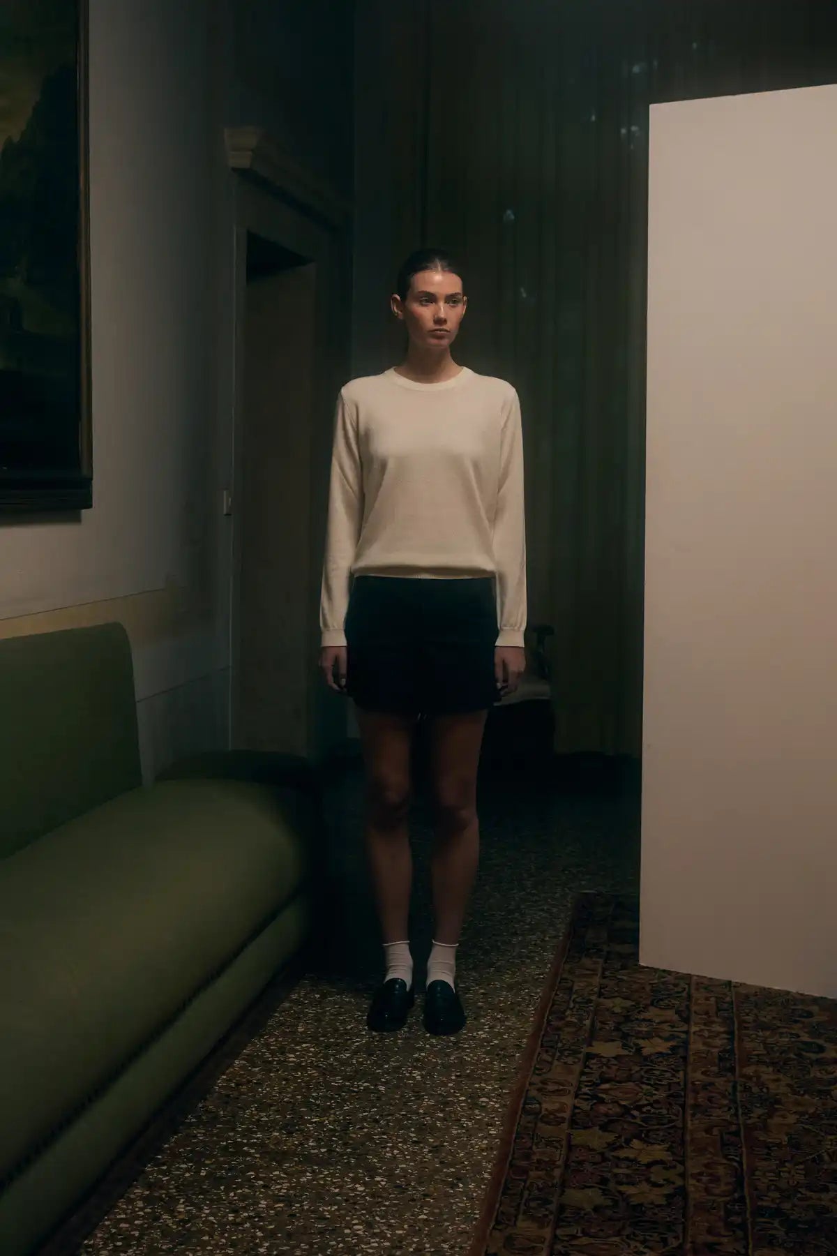 Maglione girocollo Inula Crema