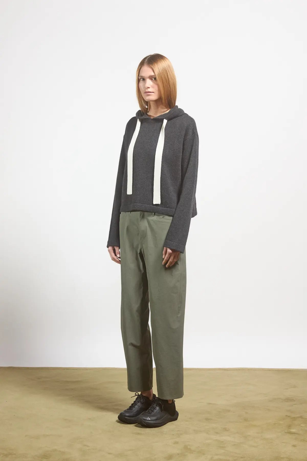 Hoodie Lavandula Anthracite-Cream