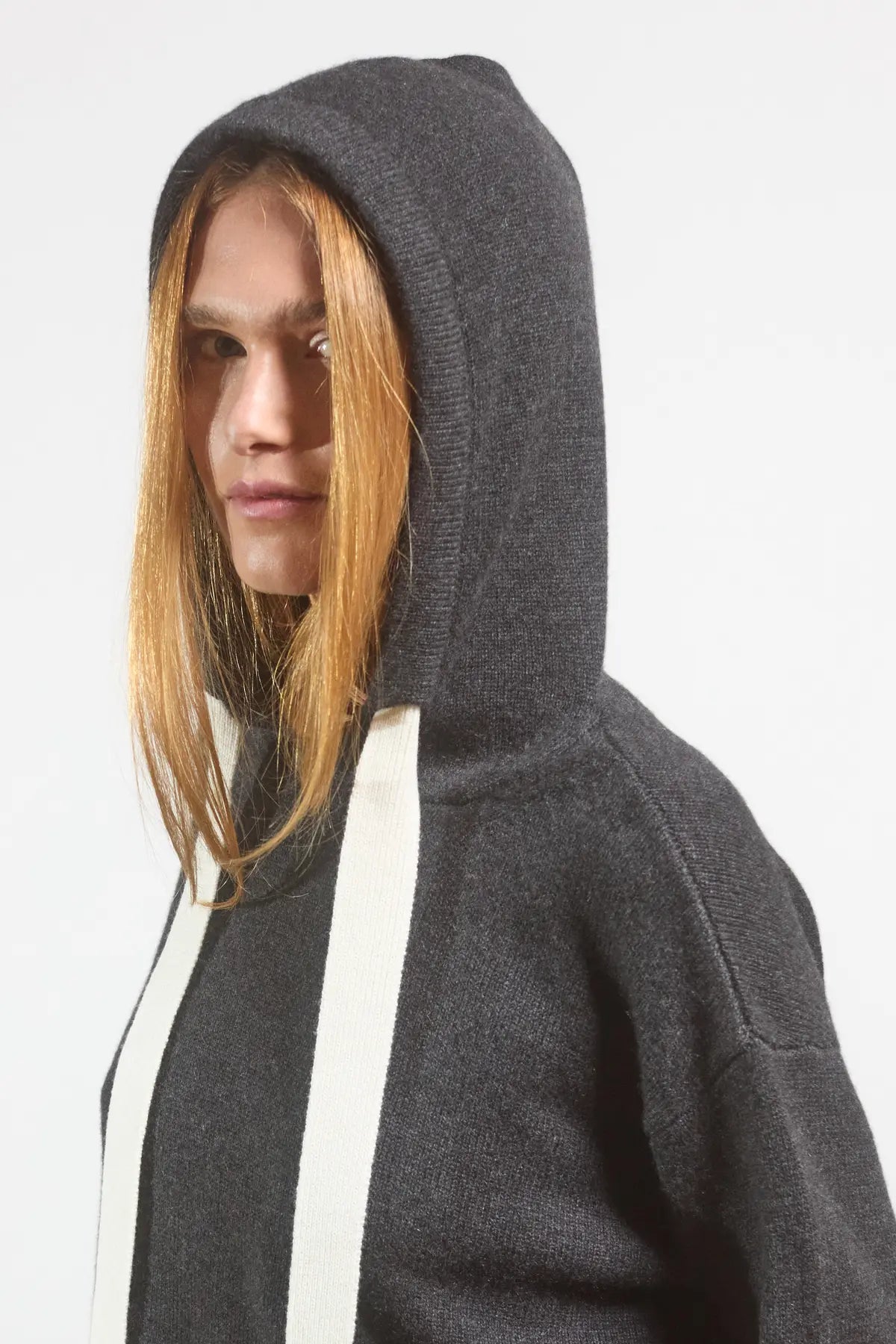 Hoodie Lavandula Anthracite-Cream