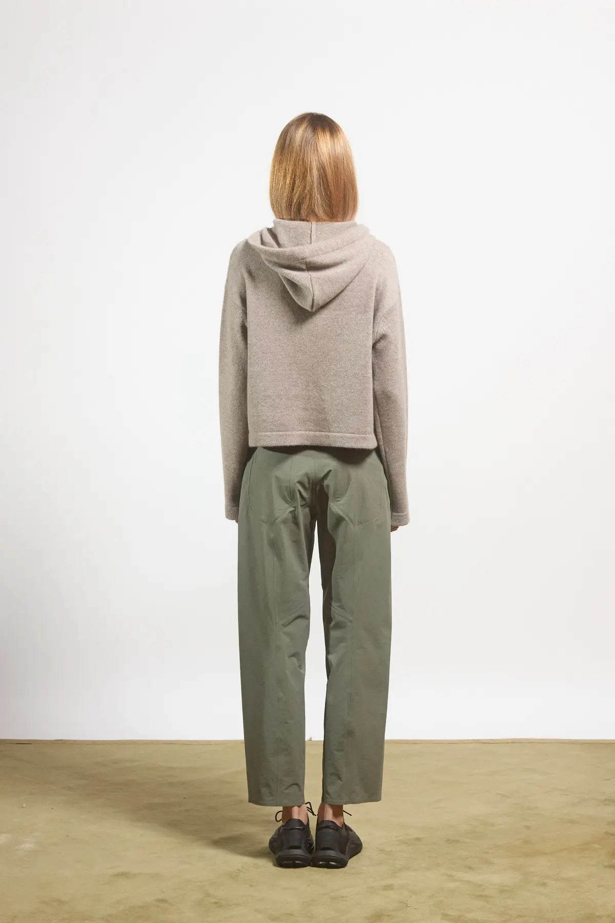 Felpa con cappuccio Lavandula Tortora-Panna