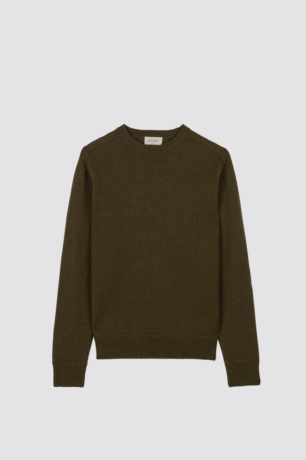Maglione manica sella Miscanto verde militare