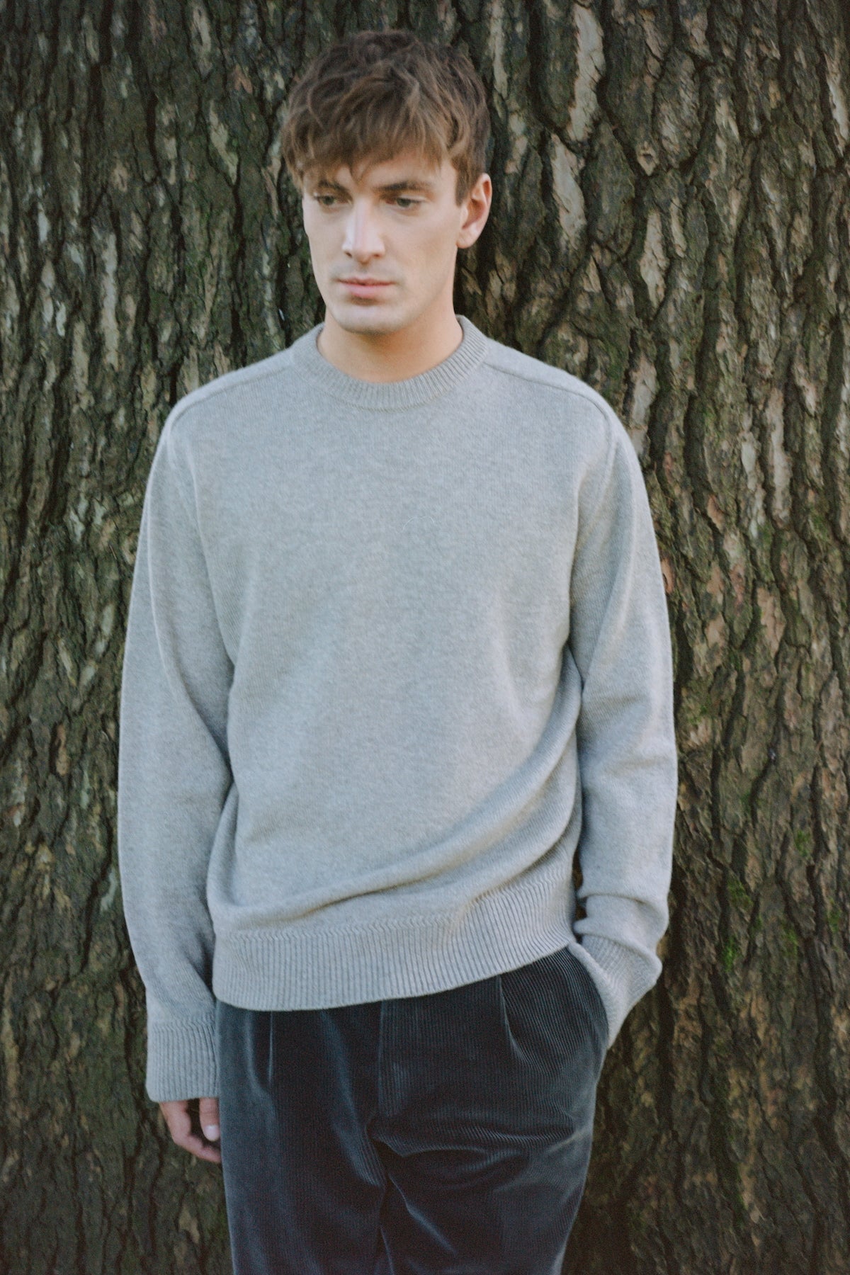 Maglione con maniche a sella Miscanto Grigio Tortora