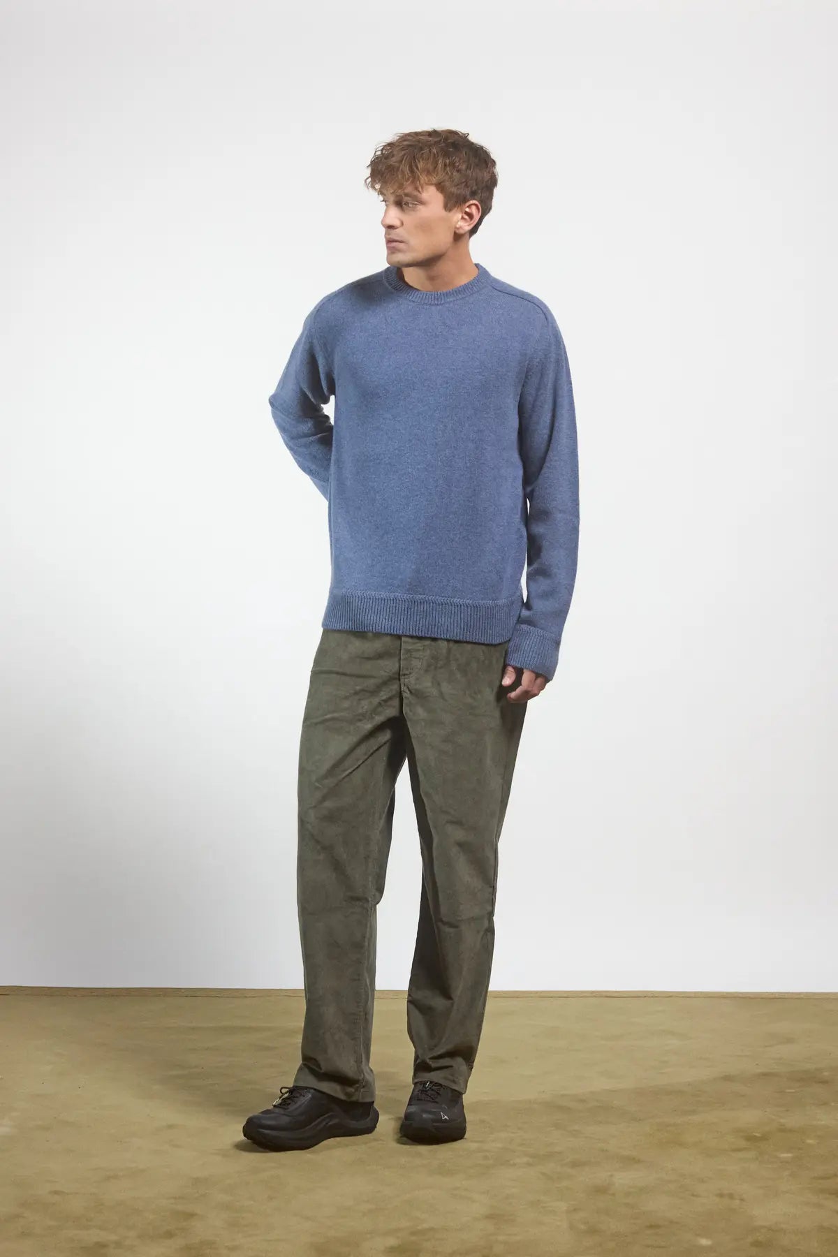 Maglione manica sella Miscanto Denim