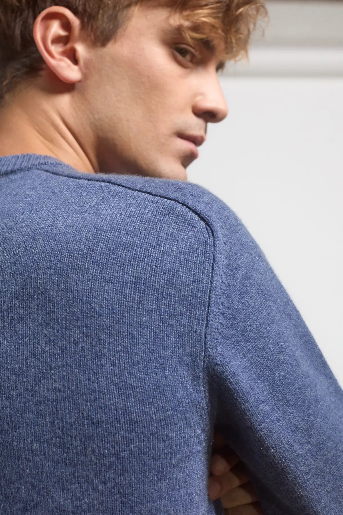 Maglione con maniche a sella Miscanto Denim