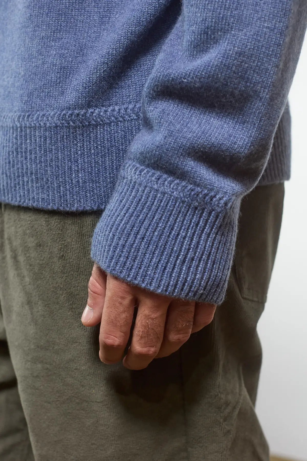 Maglione manica sella Miscanto Denim