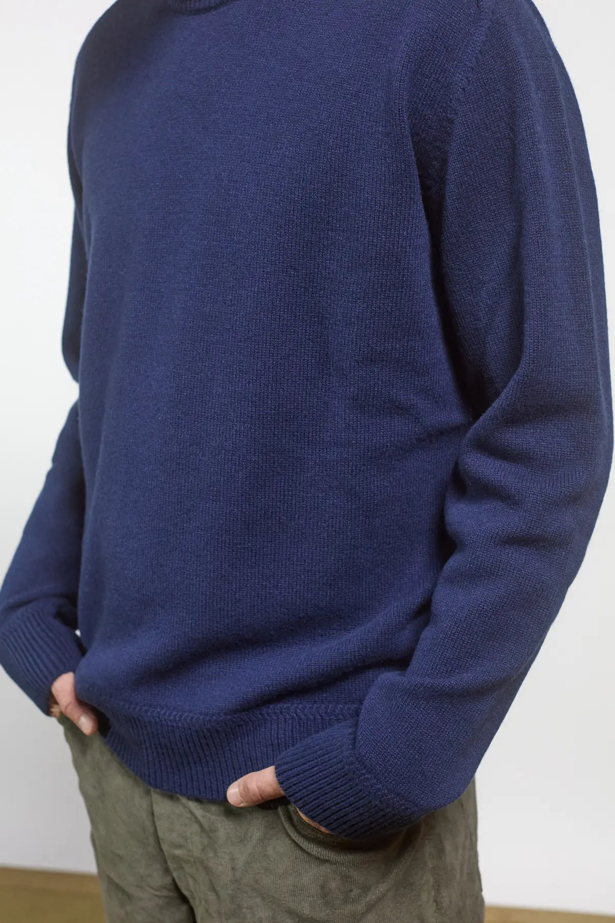 Maglione manica sella Miscanto Blu Navy