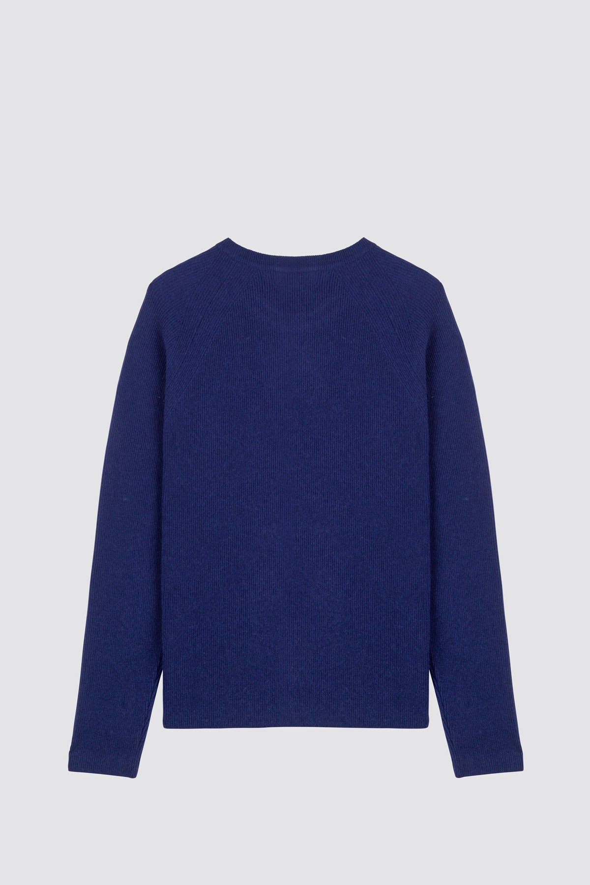 Maglione girocollo in maglia a coste inglesi Timo Blu Navy