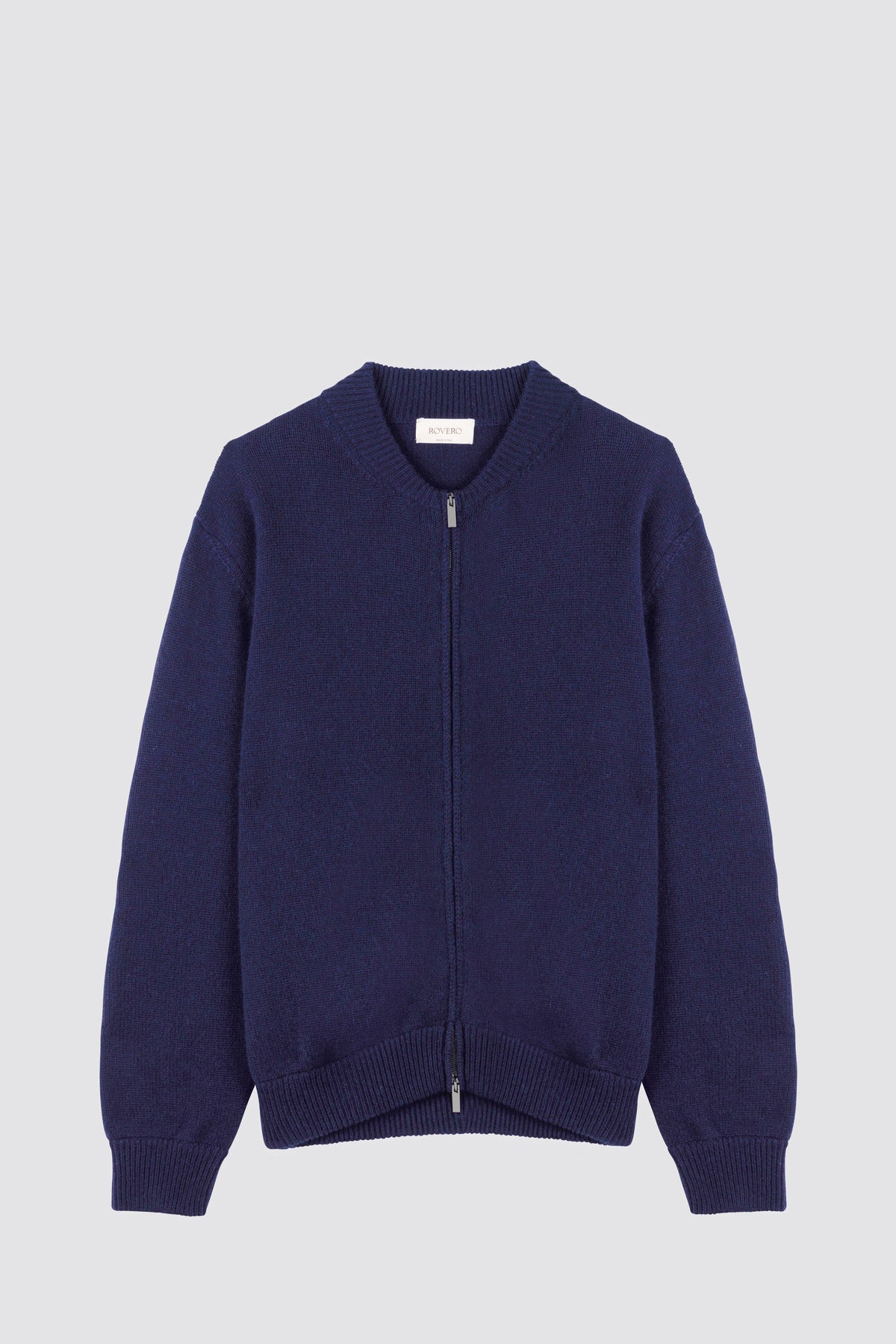 Alisso Navy Blue Zip Bomber Jacket | Cashmere oak