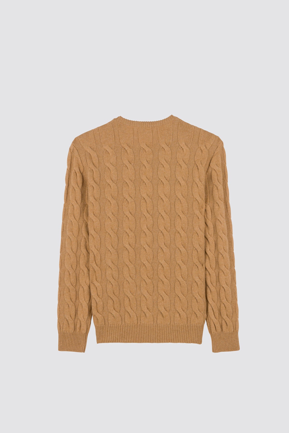 Cable knit sweater Anemone Camel