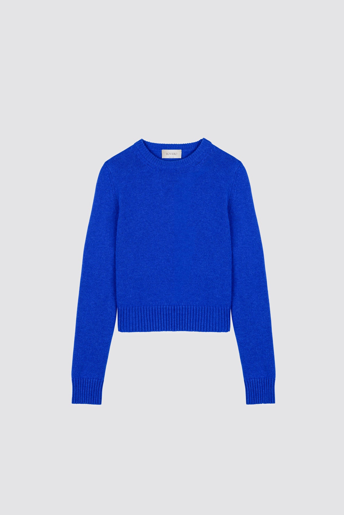 High ribbed sweater Dalia Electric Blue