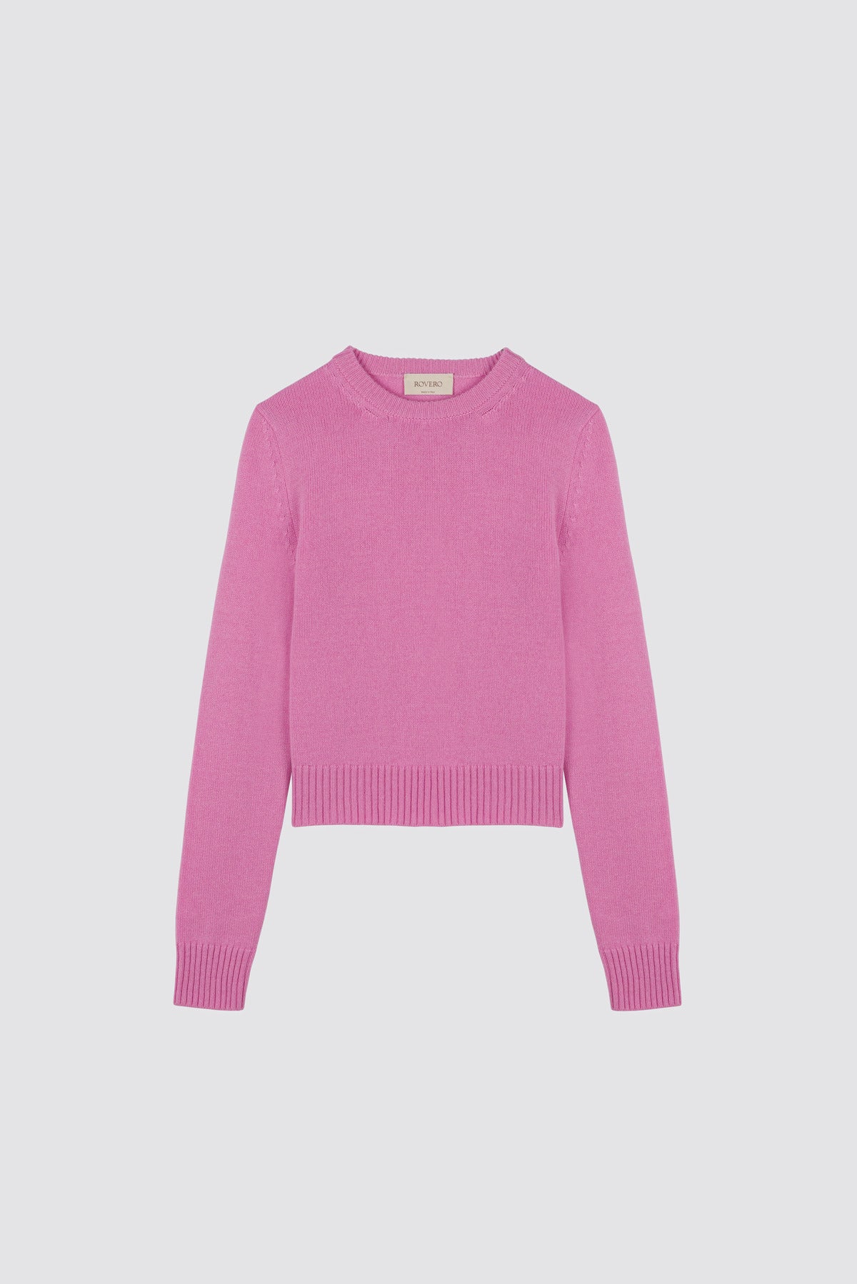 High ribbed sweater Dalia Baby Pink