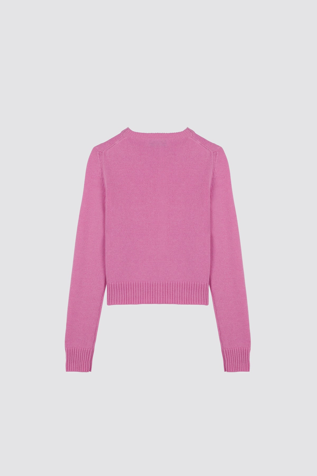 High ribbed sweater Dalia Baby Pink