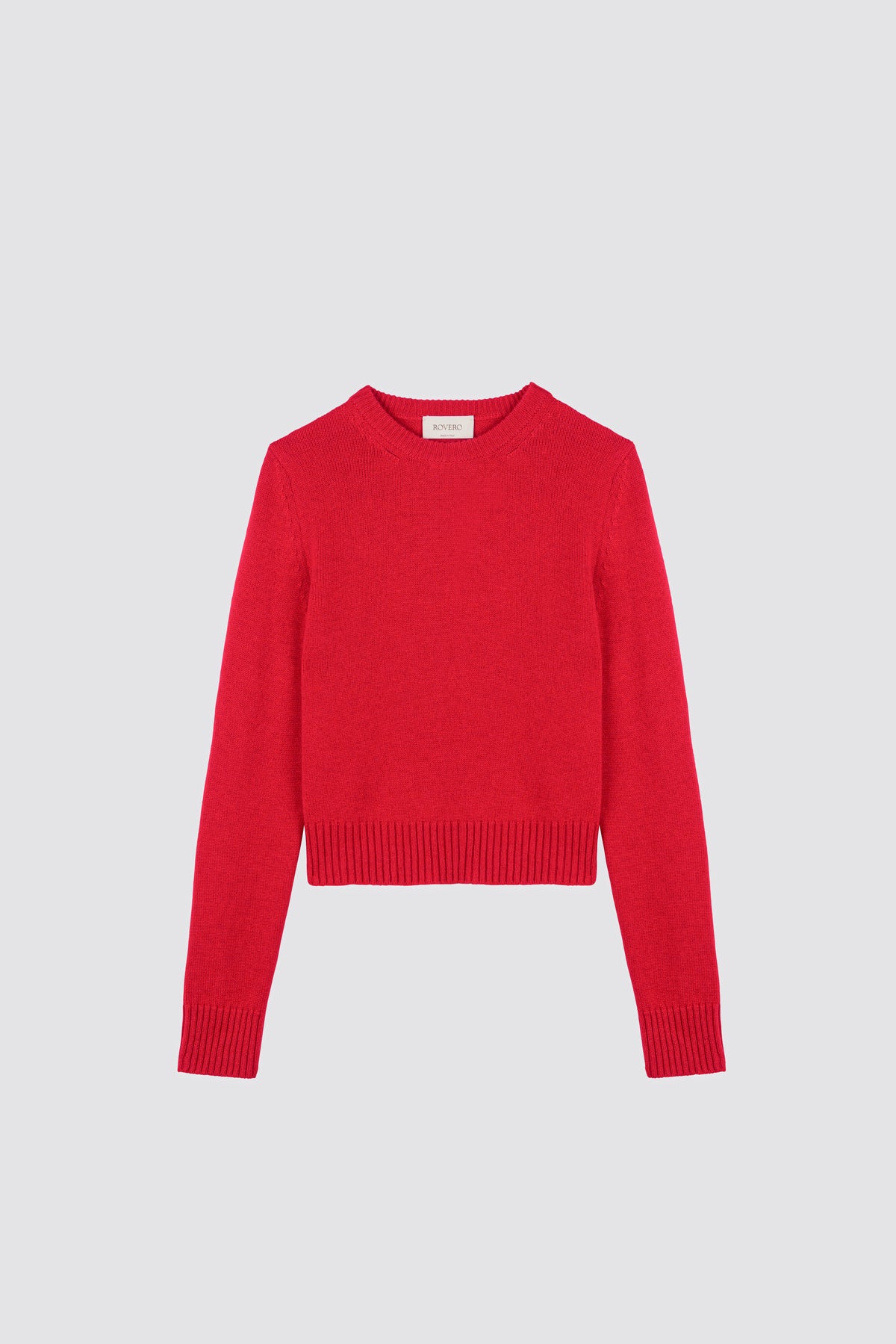 High ribbed sweater Dalia Red