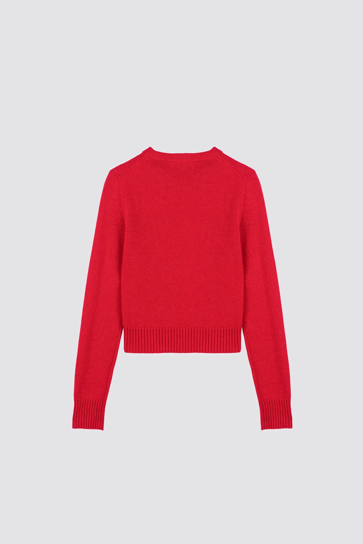 Maglione a coste alte Dalia Red