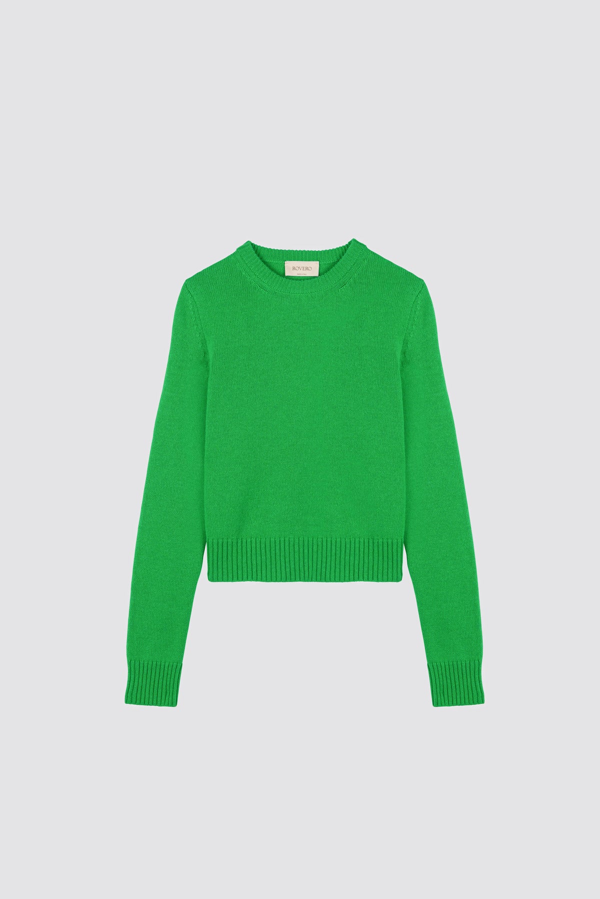 High ribbed sweater Dalia Electric Green