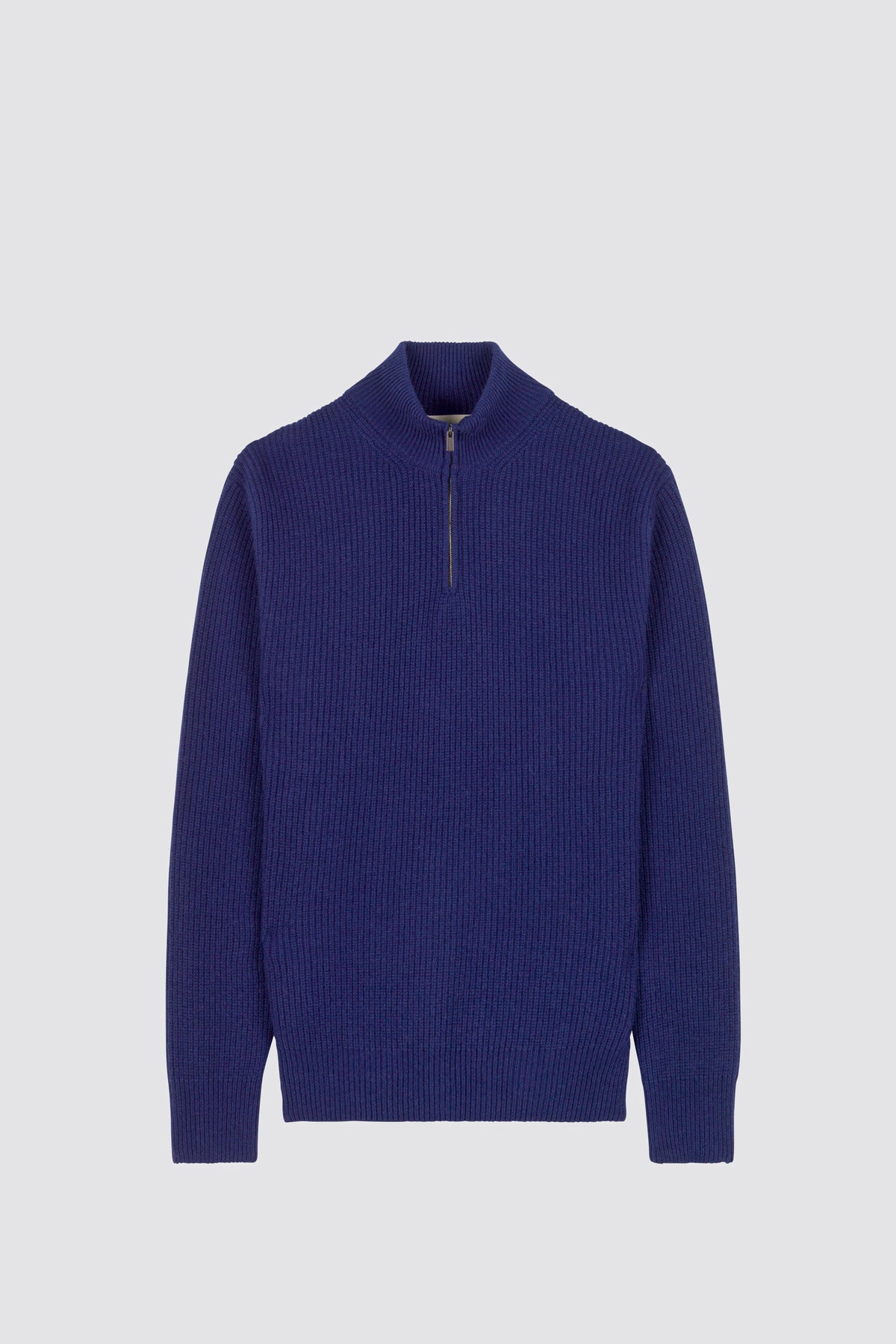 Half-zip mock neck sweater Ibisco Blue Navy