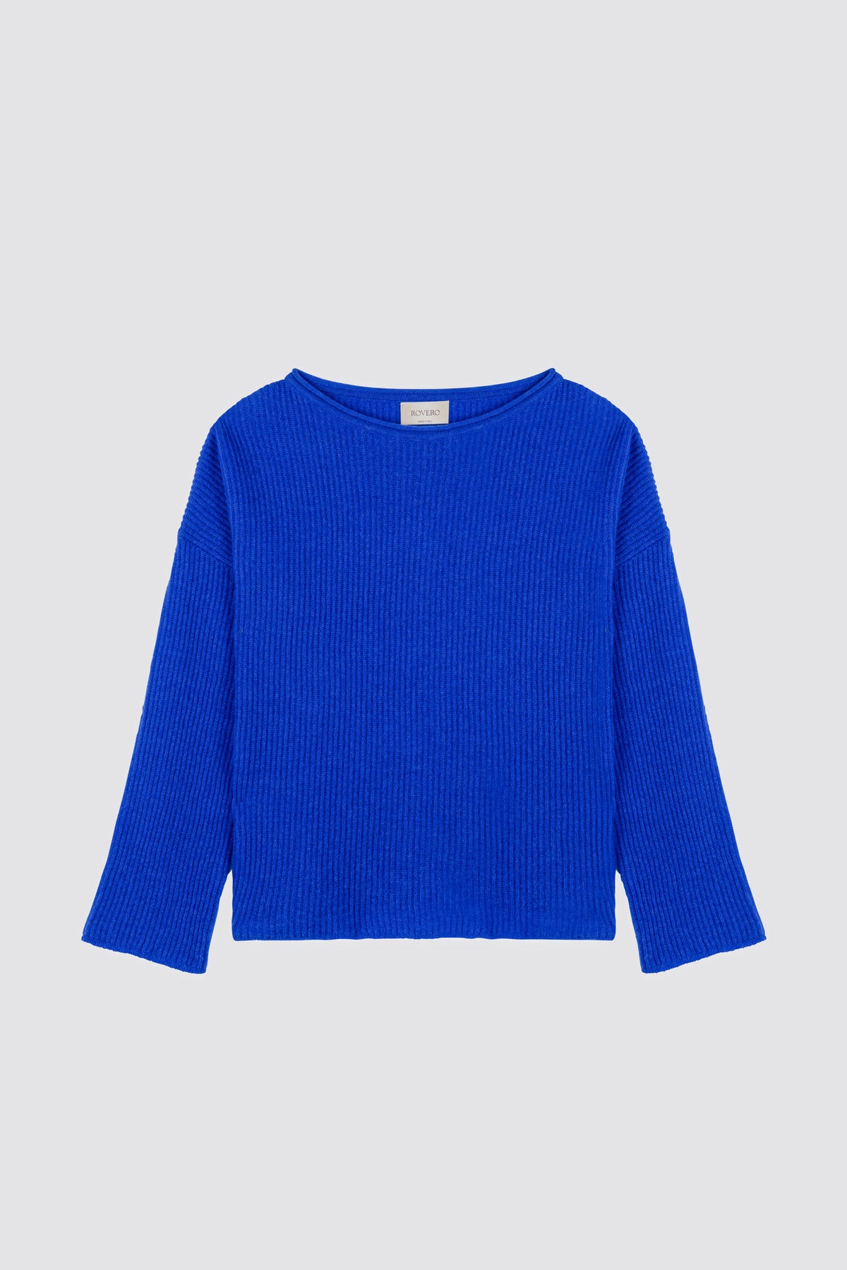 Openwork popcorn knit sweater Olea Electric Blue