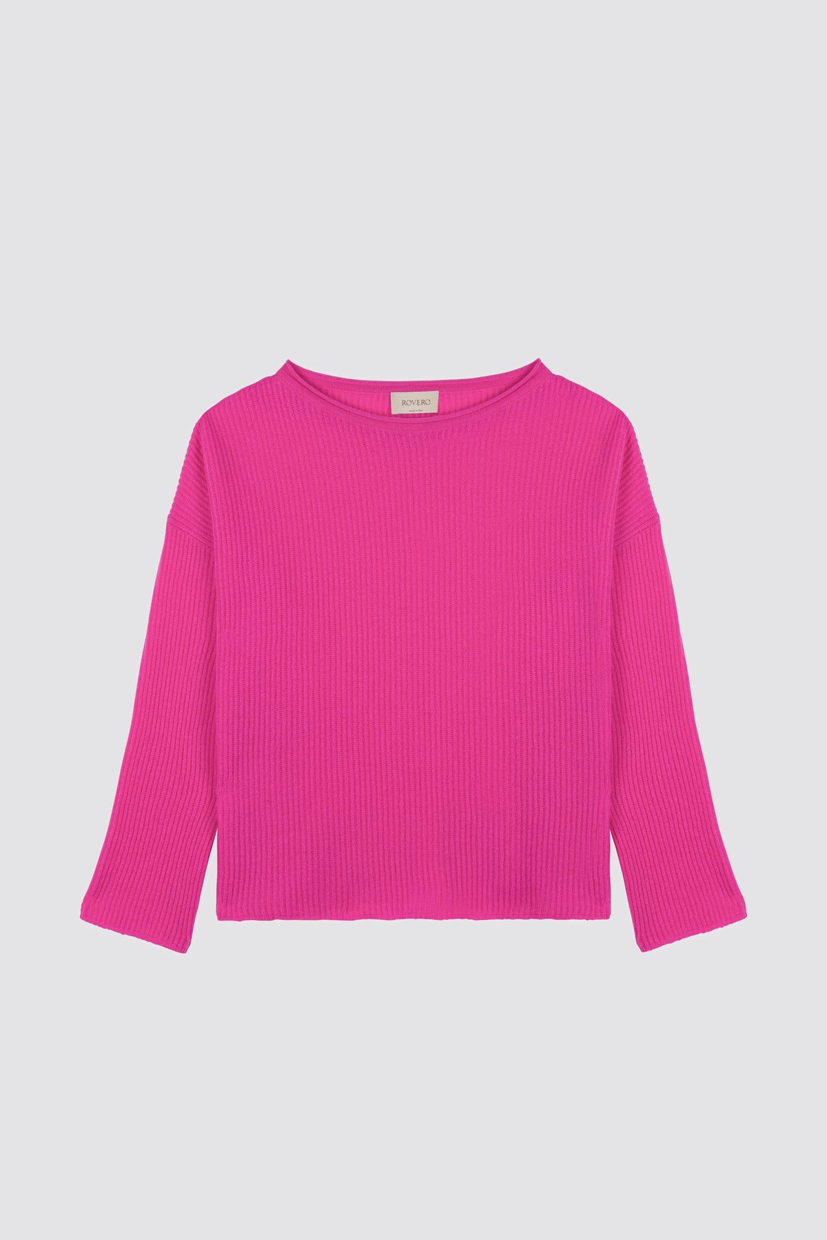 Openwork popcorn knit sweater Olea Barbie Pink