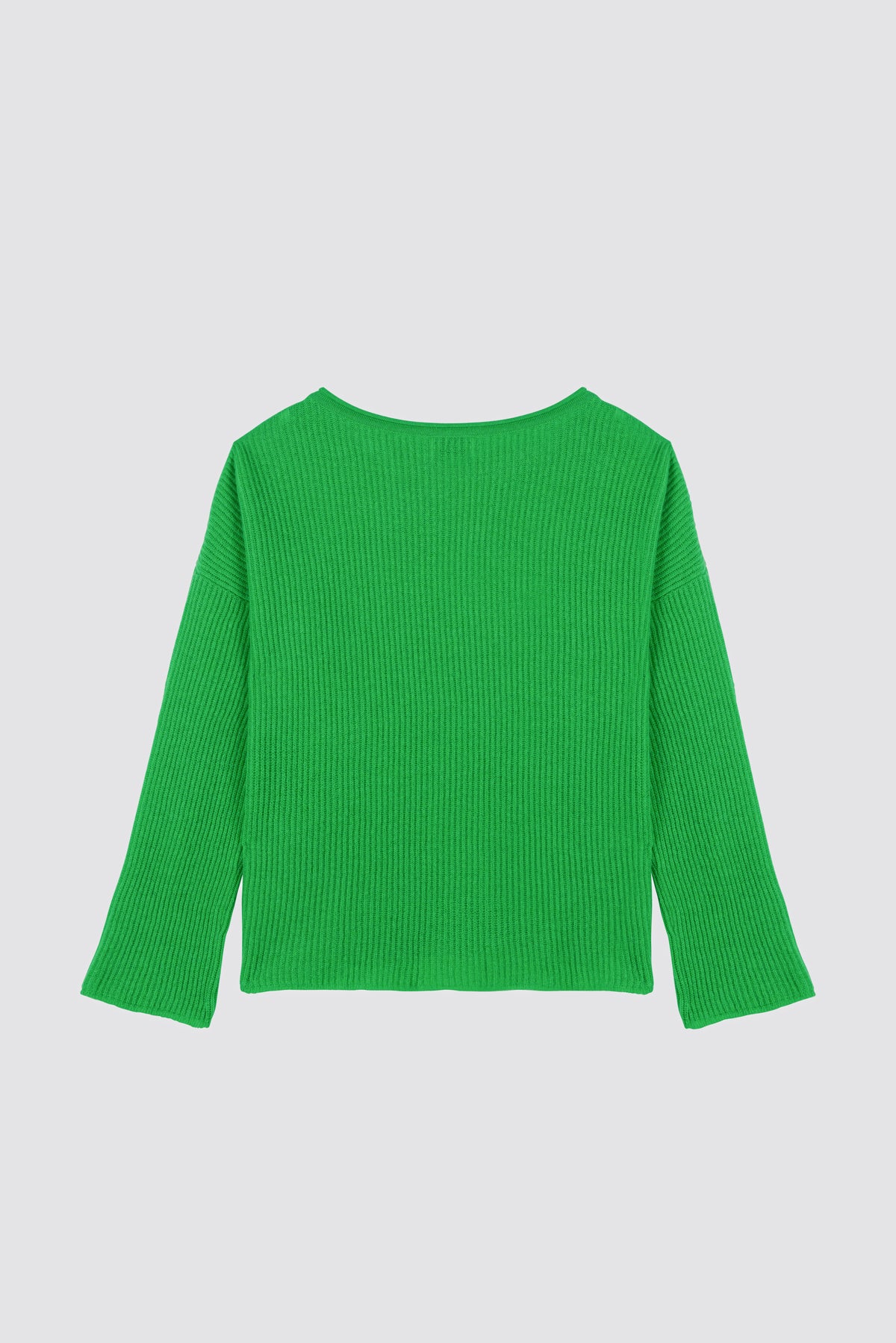 Maglione lavorato a maglia popcorn traforato Olea Electric Green