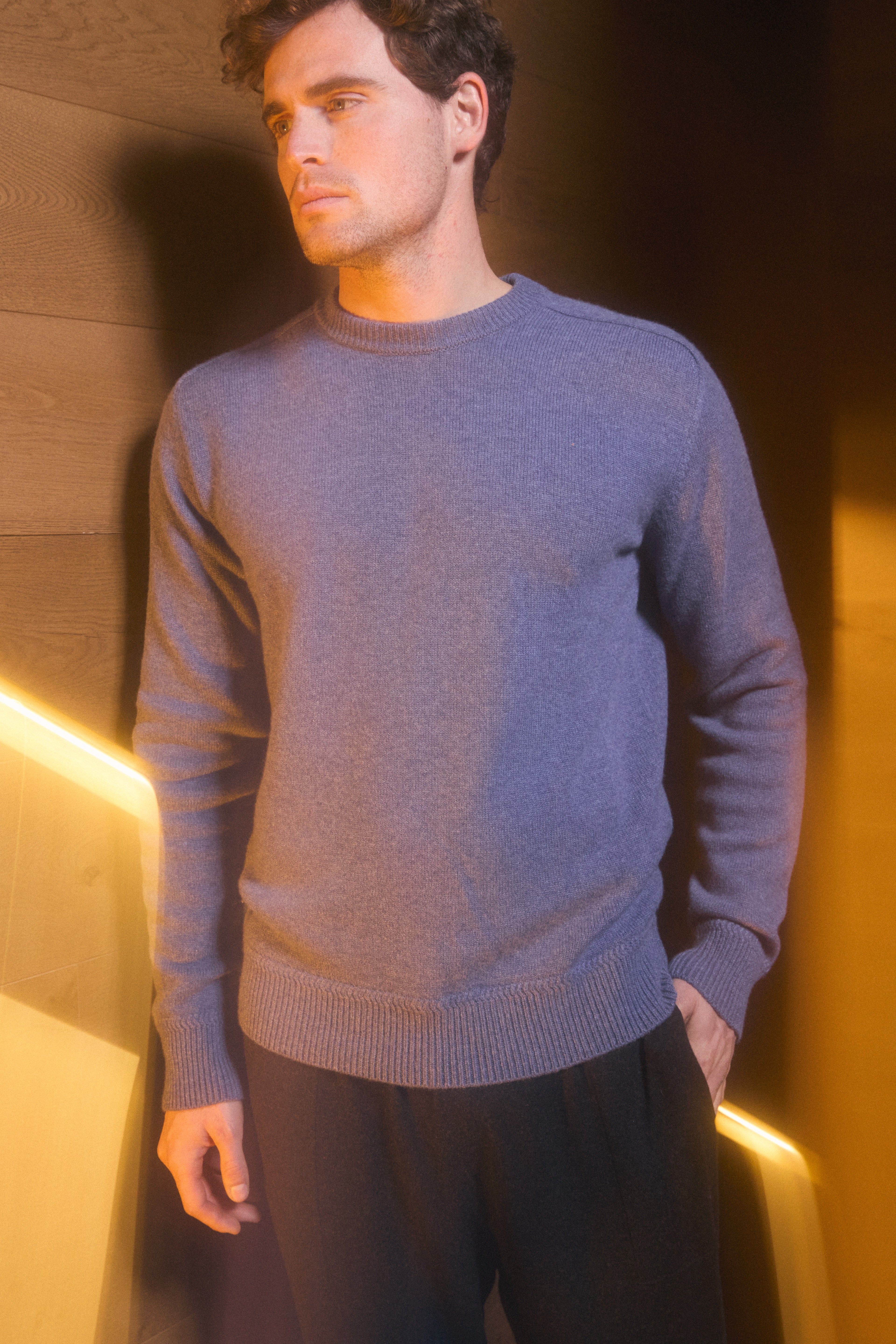 Maglione con maniche a sella Miscanto Denim