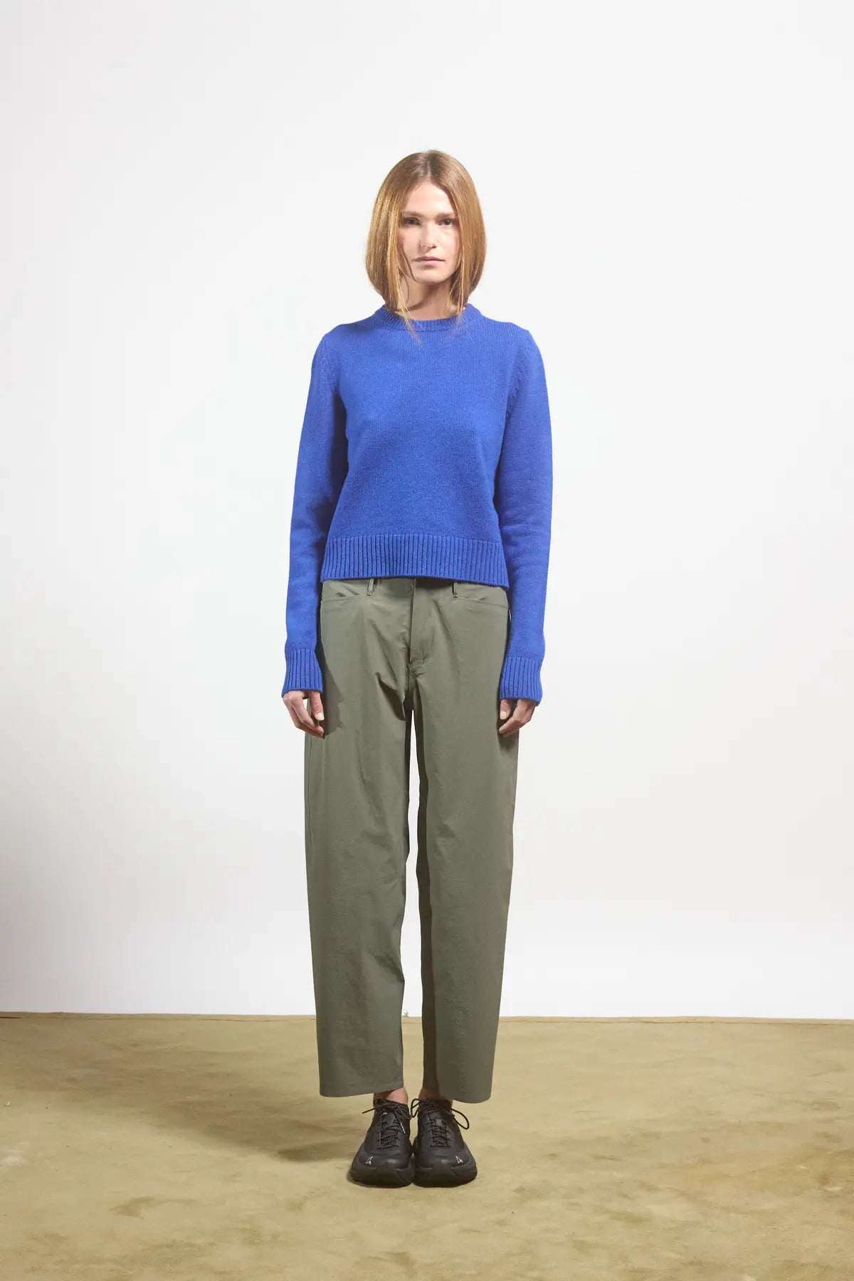 High ribbed sweater Dalia Electric Blue