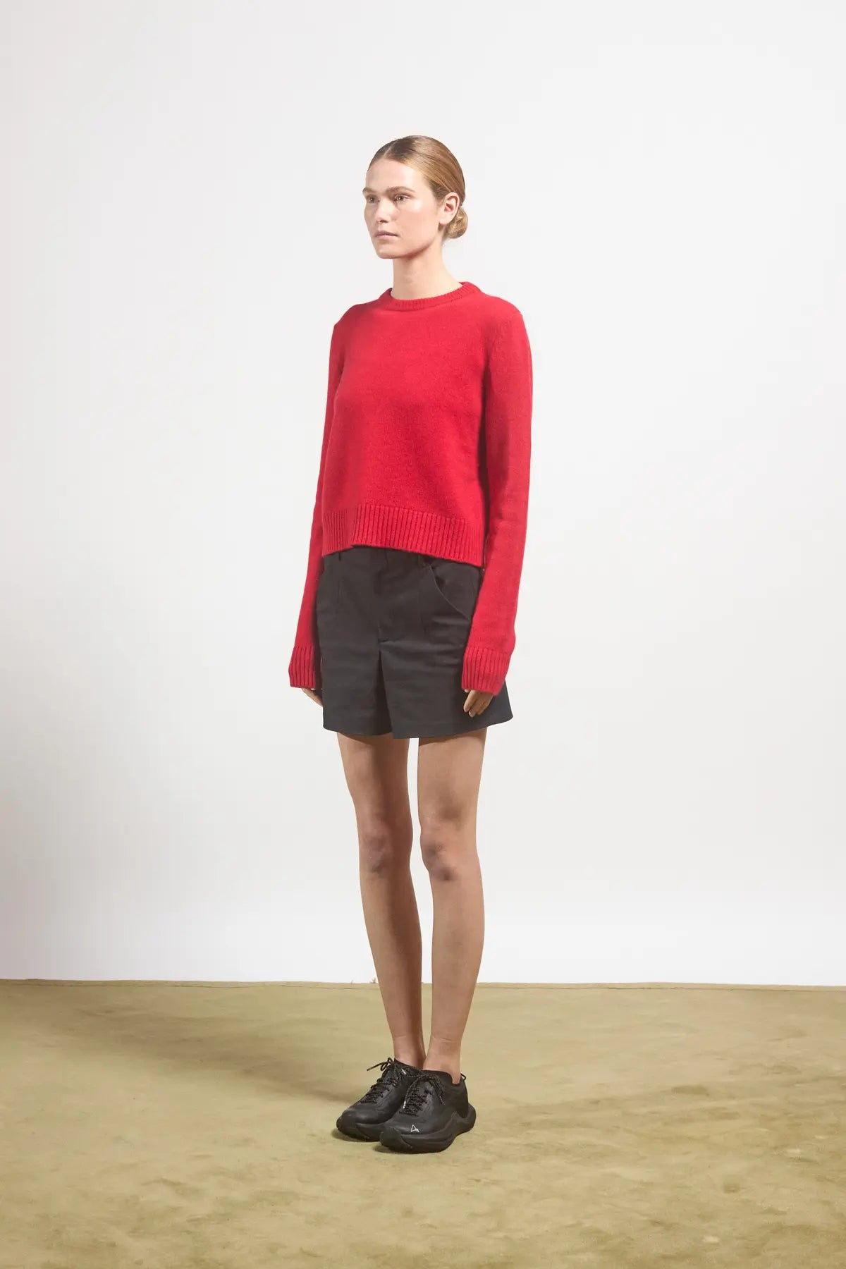 High ribbed sweater Dalia Red