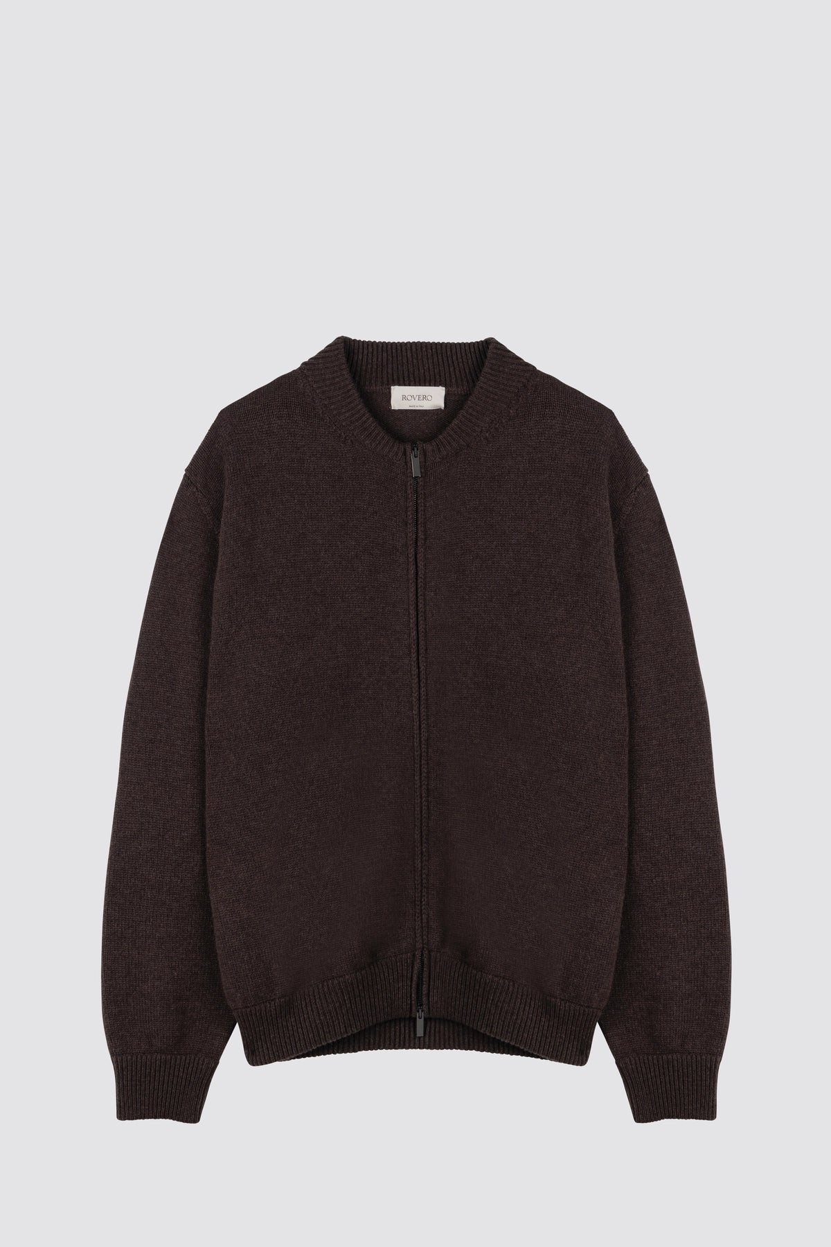 Bomber con cerniera Alisso Cioccolato fondente