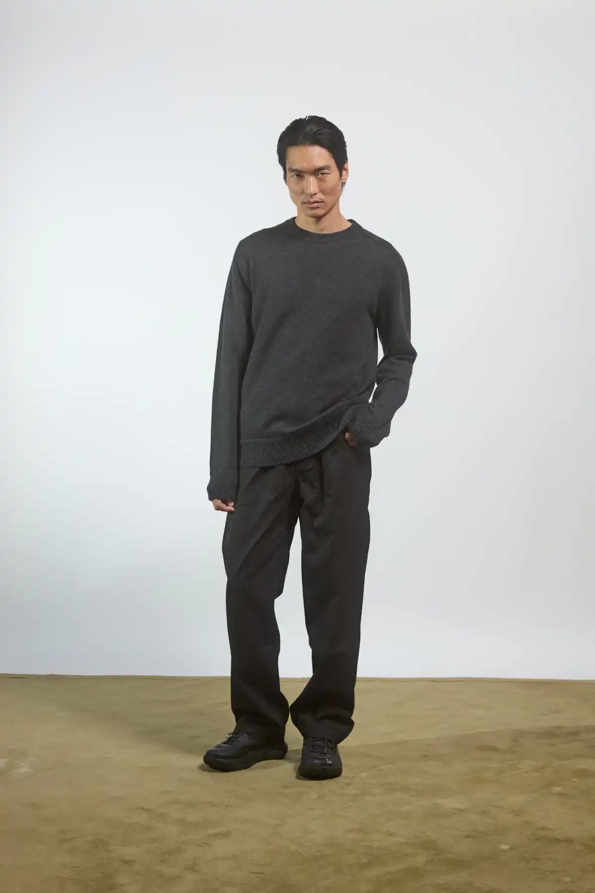 Saddle sleeve Sweater Miscanto Anthracite