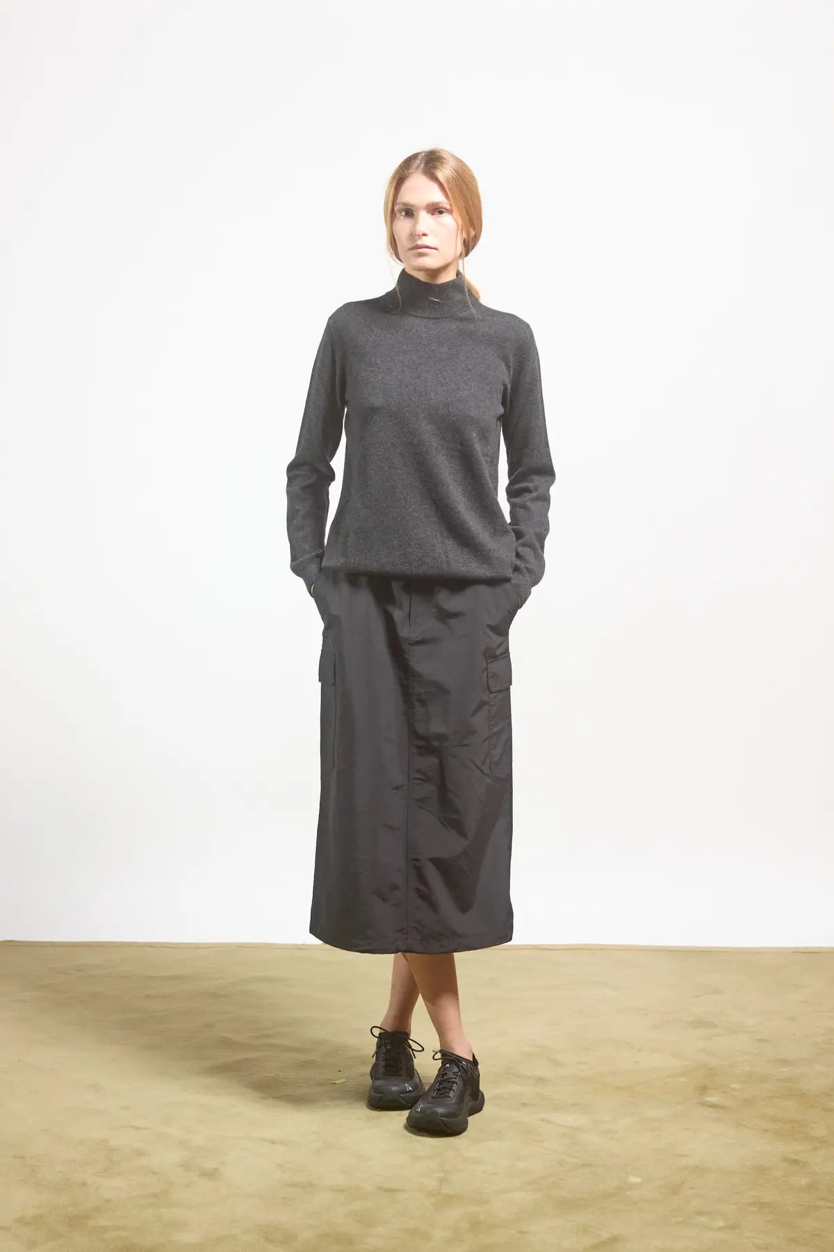 Mock neck sweater Vinca Anthracite